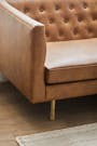 Cadencia 2 Seater Sofa - Tan (Faux Leather) - 8