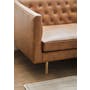 Cadencia 2 Seater Sofa - Tan (Faux Leather) - 8