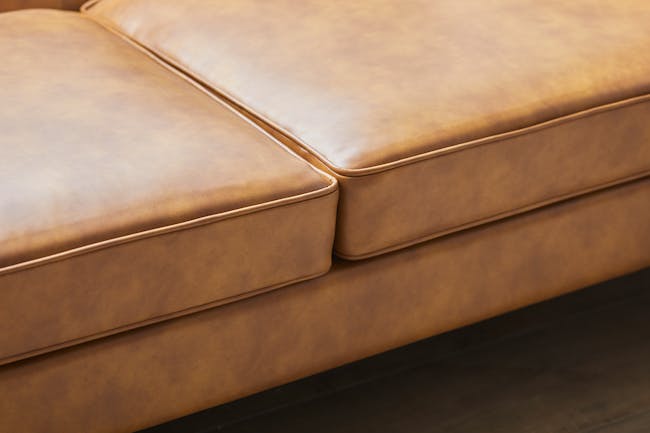 Cadencia 2 Seater Sofa - Tan (Faux Leather) - 10
