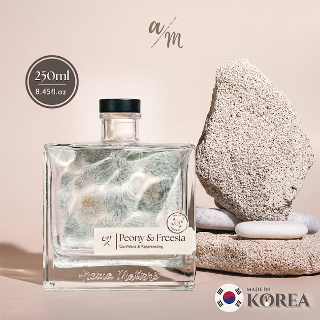 Aroma Matters Reed Diffuser - Peony & Freesia (2 Sizes) - 9 - 250ml, 45fl.oz, Peony & Freesia, Confident & Rejuvenating