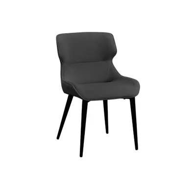 Santiago Dining Chair - Charcoal (Fabric)