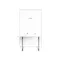 Llyod Single Vertical Wall Bed with Desk - White