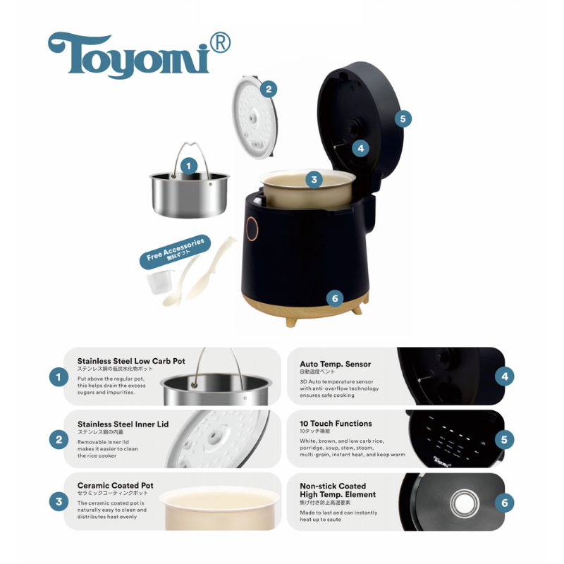 toyomi rice cooker 0.6 l