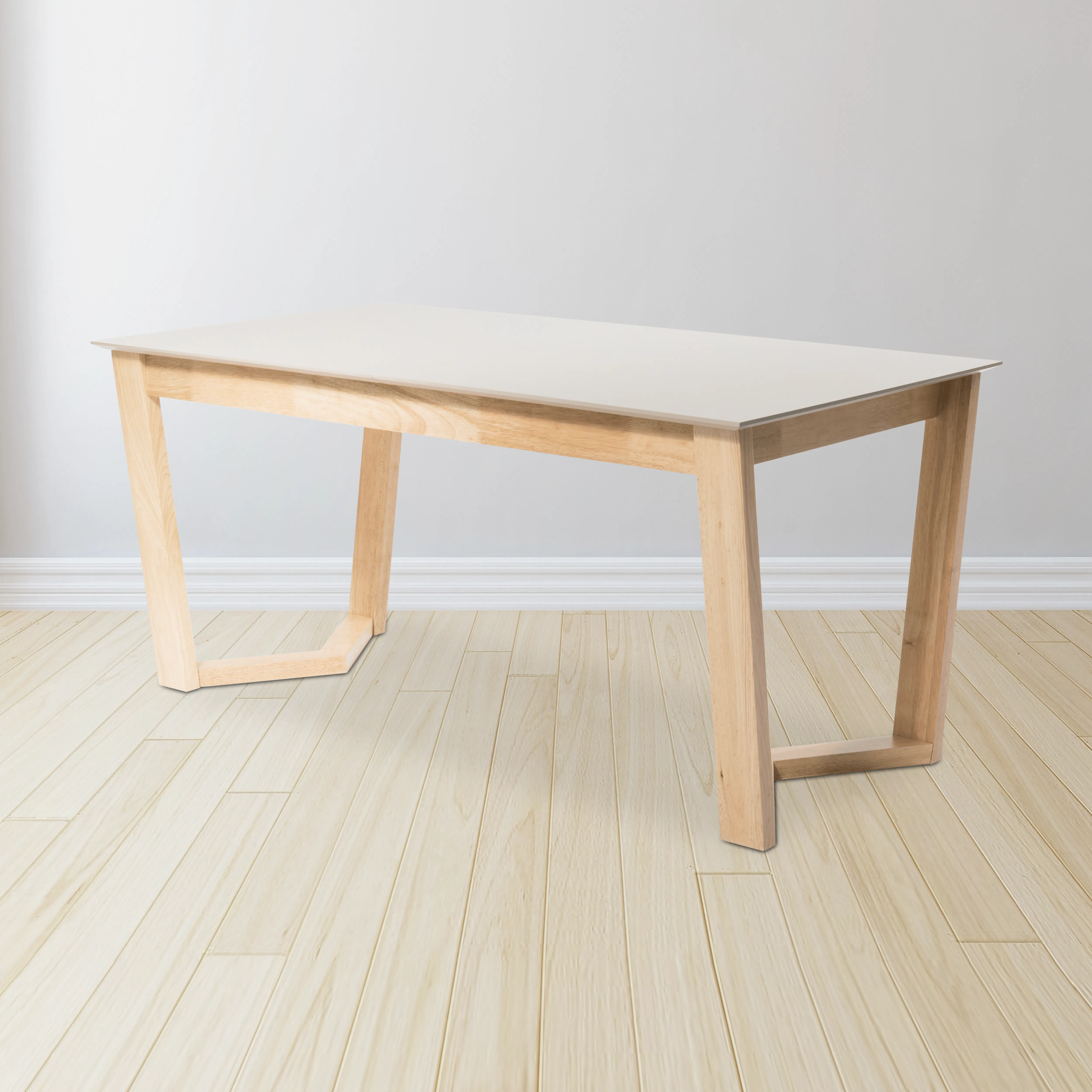 (As-is) Meera Extendable Dining Table 1.6m-2m - Natural, Taupe Grey - 1 - 25