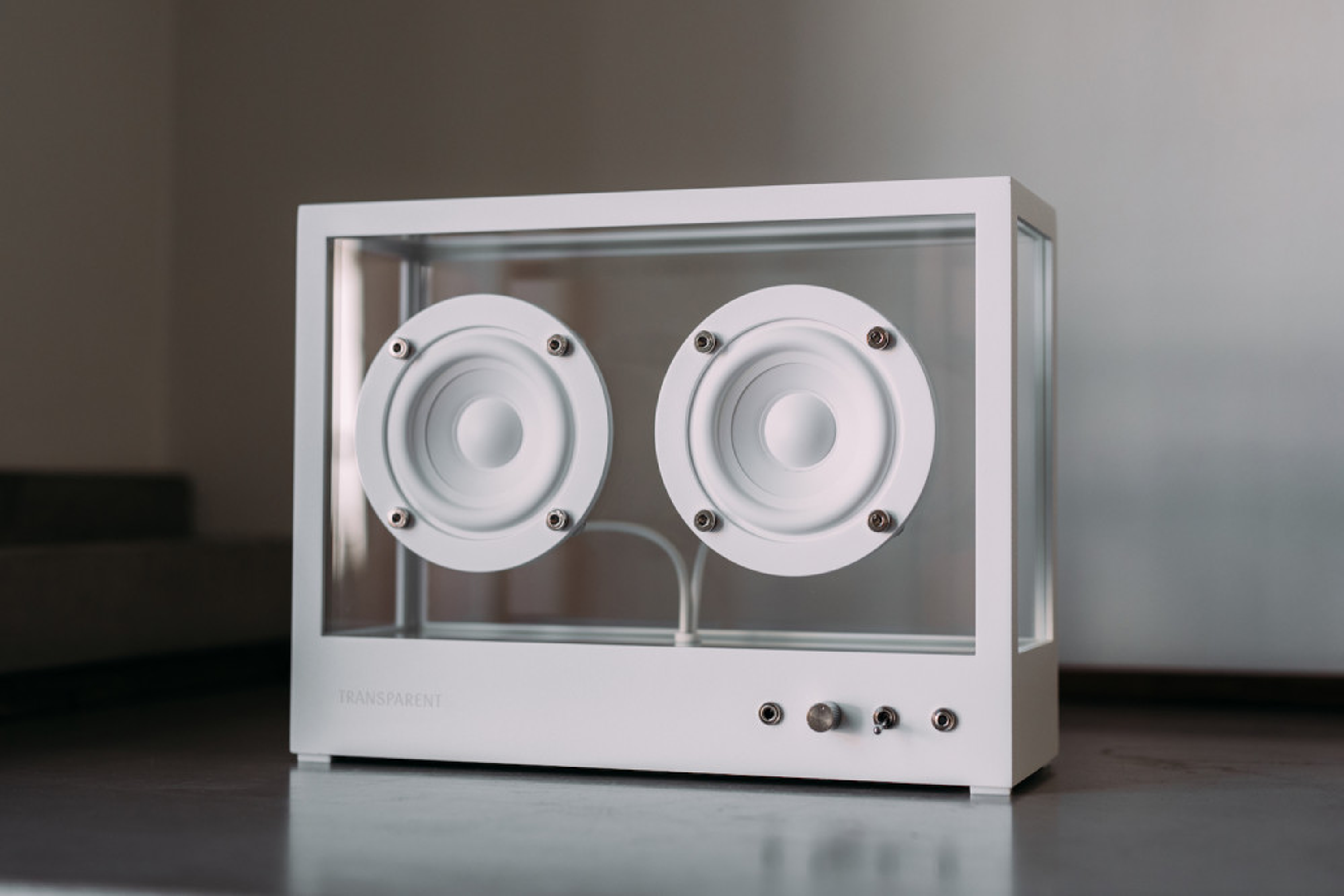 Small Transparent Speaker - White, Transparent | HipVan
