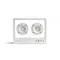 Small Transparent Speaker - White