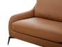 Wellington 3 Seater Sofa - Caramel Tan (Faux Leather) - 5