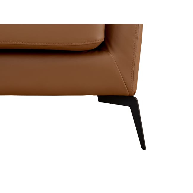 Wellington 3 Seater Sofa - Caramel Tan (Faux Leather) - 8