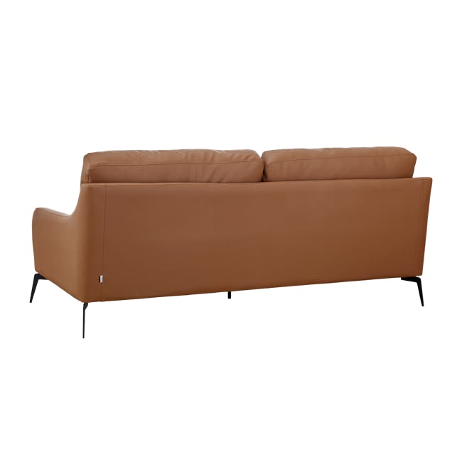Wellington 3 Seater Sofa - Caramel Tan (Faux Leather) - 4