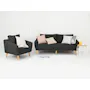 Hana 3 Seater Sofa - Charcoal - 7