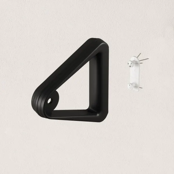 Room setting featuring Trinity Pin-Point Curtain Rod - Matte Black