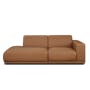 Milan Duo Extended Sofa - Caramel Tan (Faux Leather) - 8