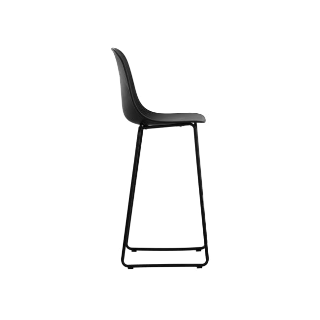 Lyon Bar Chair - Black, Carbon - 1