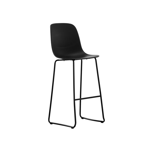 Lyon Bar Chair - Black, Carbon - 0