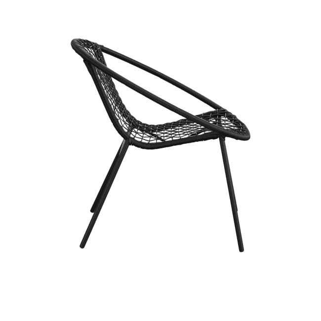 Simone Outdoor Chair - Black - 5