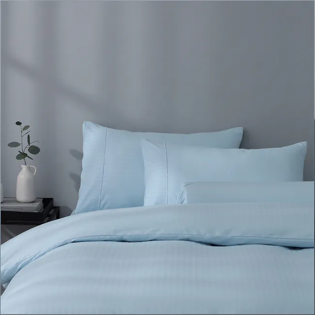 Robinsons Silky Soft Dobby Microfibre Bed Set Core Collection - Sky (4 Sizes) - 8