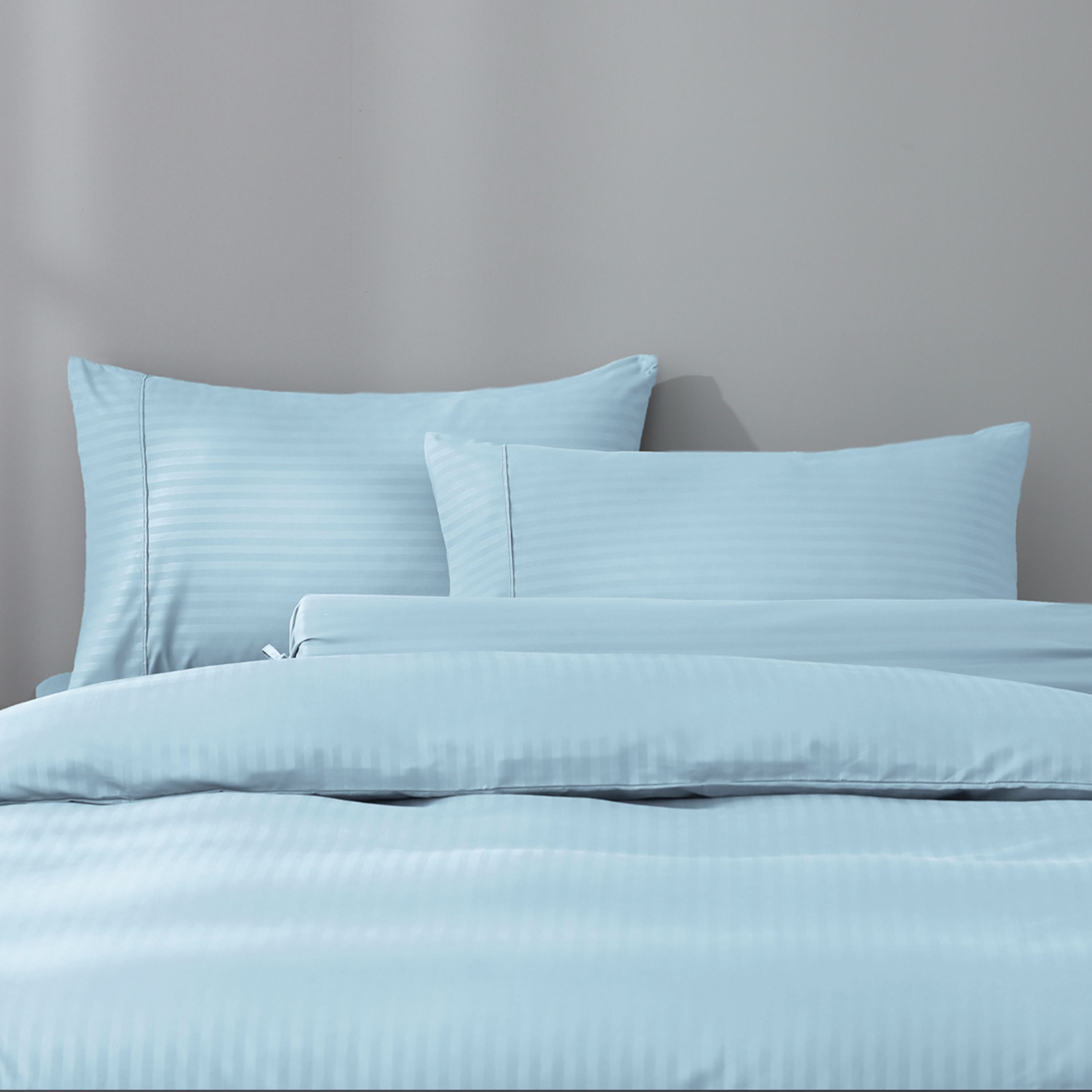 Robinsons Silky Soft Dobby Microfibre Bed Set Core Collection - Sky (4 Sizes) - Image 1