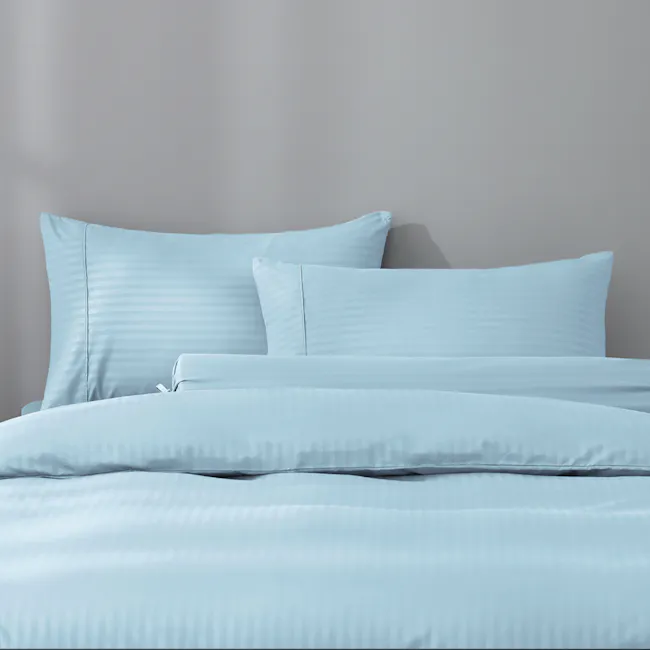 Robinsons Silky Soft Dobby Microfibre Bed Set Core Collection - Sky (4 Sizes) - 1