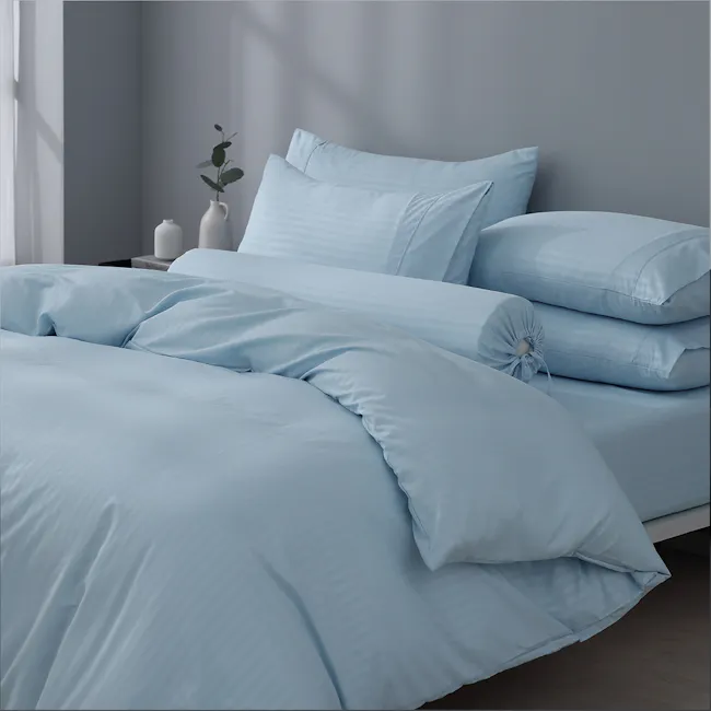Robinsons Silky Soft Dobby Microfibre Bed Set Core Collection - Sky (4 Sizes) - 7