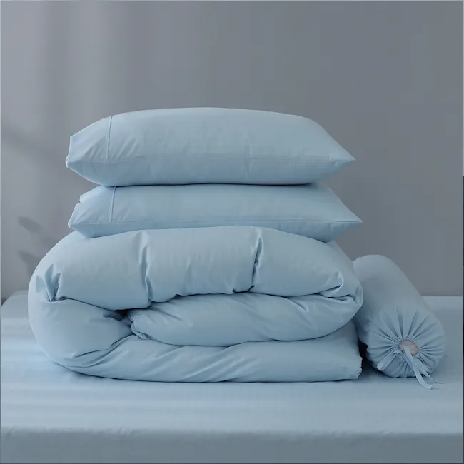 Robinsons Silky Soft Dobby Microfibre Bed Set Core Collection - Sky (4 Sizes) - 4