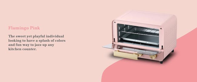 La Gourmet Healthy Electric Oven 12L - Flamingo Pink - 1