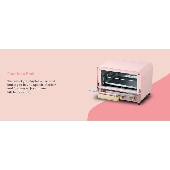 La Gourmet Healthy Electric Oven 12L - Flamingo Pink - 1