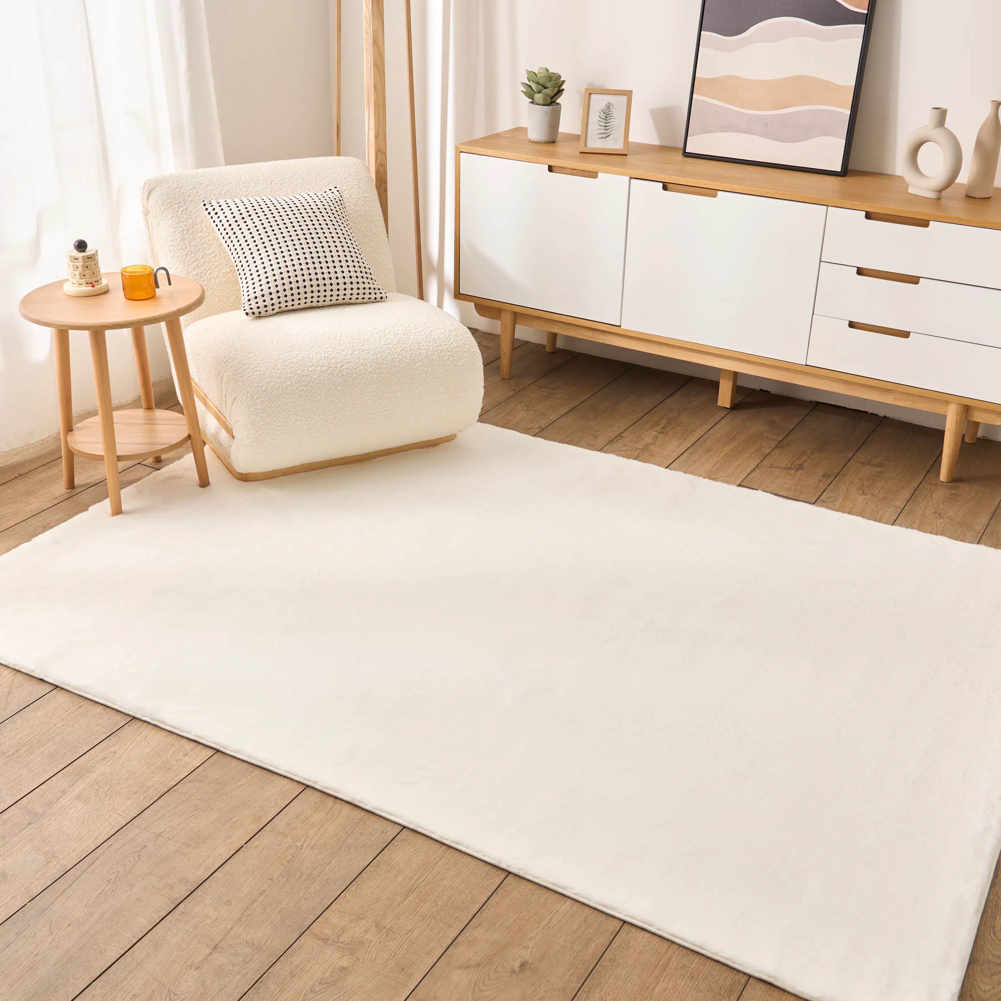 Mae High Pile Rug - Ivory  (3 Sizes) - 9