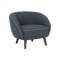 Braton Lounge Chair - Battleship Grey (Fabric) - 1