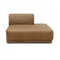 Milan 3 Seater Corner Extended Sofa - Tan (Faux Leather) - 6