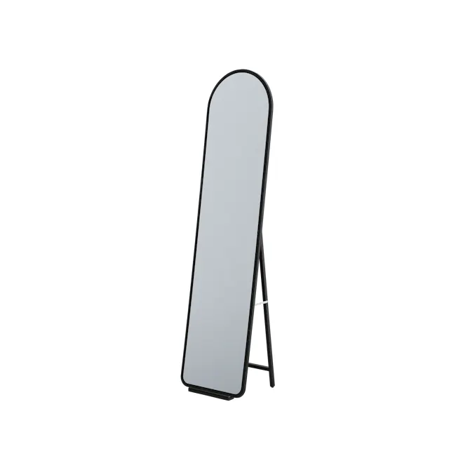 Helena Arched Standing Mirror 40 x 160cm - Black - 1