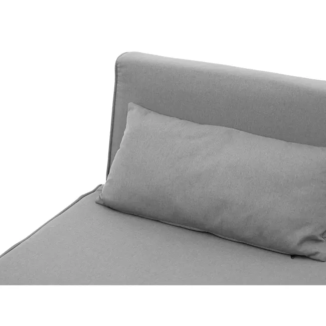 Noel Sofa Bed - Harbour Grey - 22 - Modern gray sofa, minimalist design, textured fabric, sleek headboard, comfortable