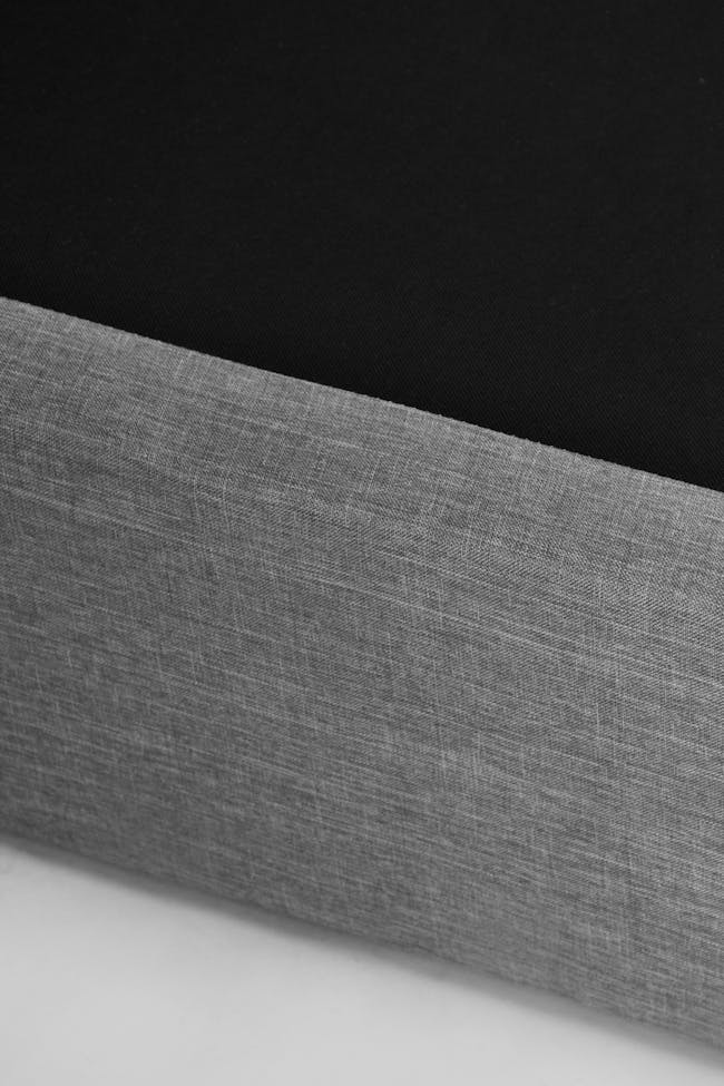 ESSENTIALS Super Single Headboard Box Bed - Denim (Fabric) - 11