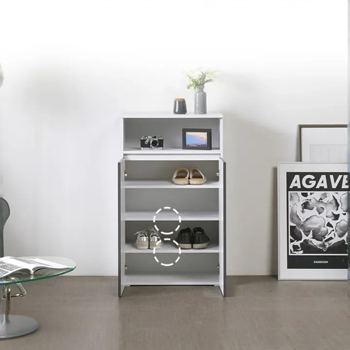 (As-is) Muse Tall Cabinet 0.6m - White Grey - 1 - 18