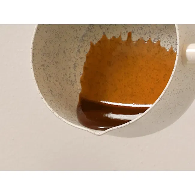 Arong Nonstick Saucepan - Green & Cream White - 7 - mug, brown liquid, pouring, white liquid, speckled, orange liquid, dark