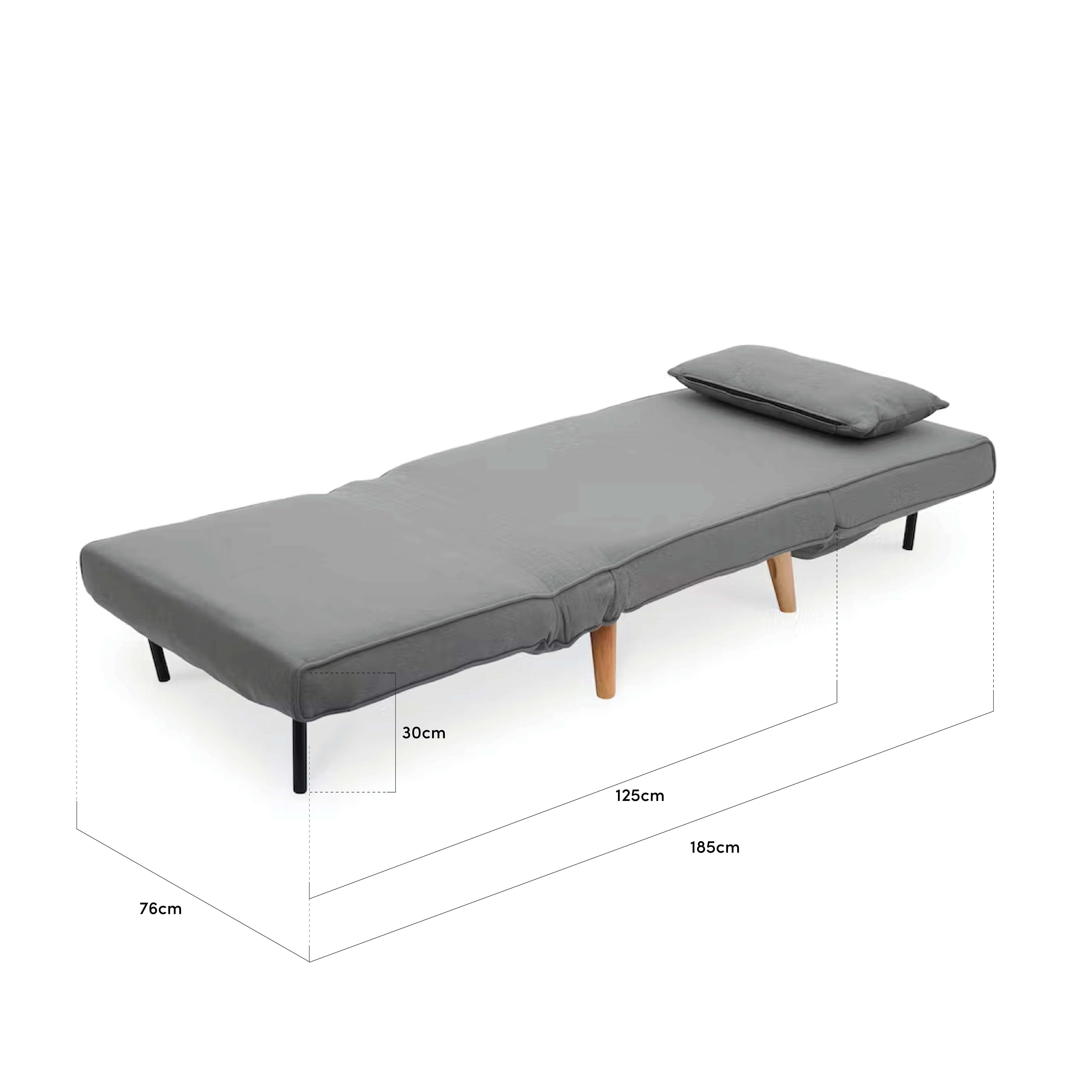 Noel Sofa Bed Oatmeal, HV Modern Sofas & Lounge Chairs HipVan