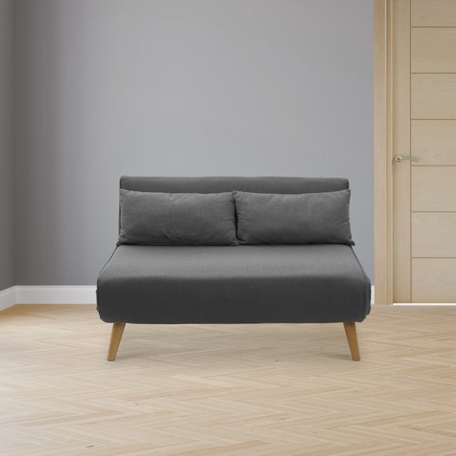 Noel 2 Seater Sofa Bed - Ebony - 3