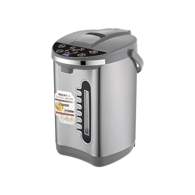 MORRIES 4 Temperatures Selection Electric Airpot - 5L - 1 - Electric air pot, 360-degree stainless steel inner pot, 480W