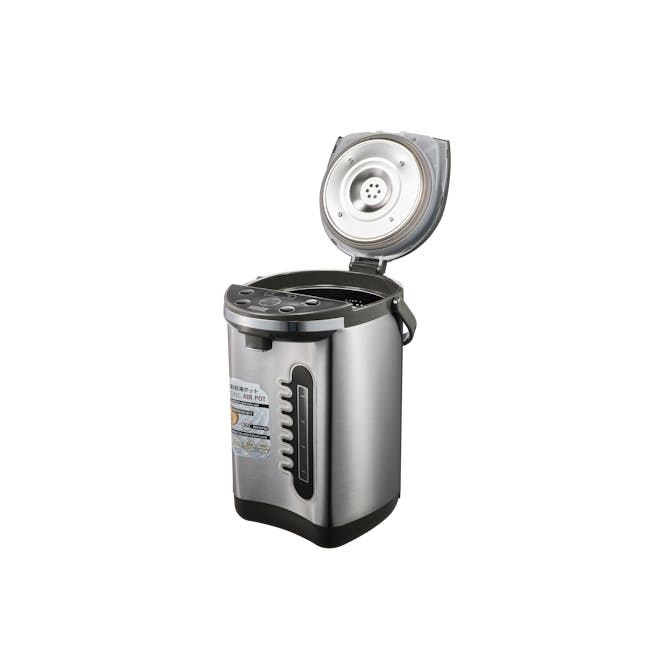 MORRIES 4 Temperatures Selection Electric Airpot - 5L - 2 - Electric air pot, 360-degree cooking, stainless steel