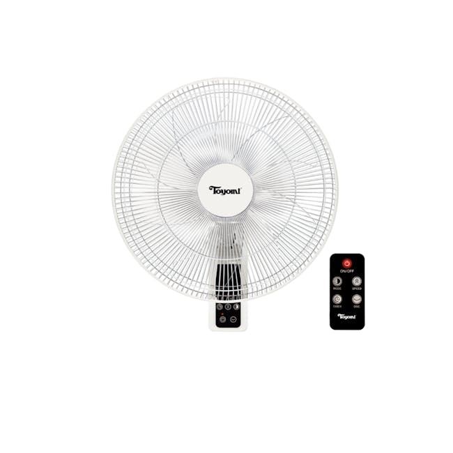 Toyomi Wall Fan with Remote (2 Sizes) - 0