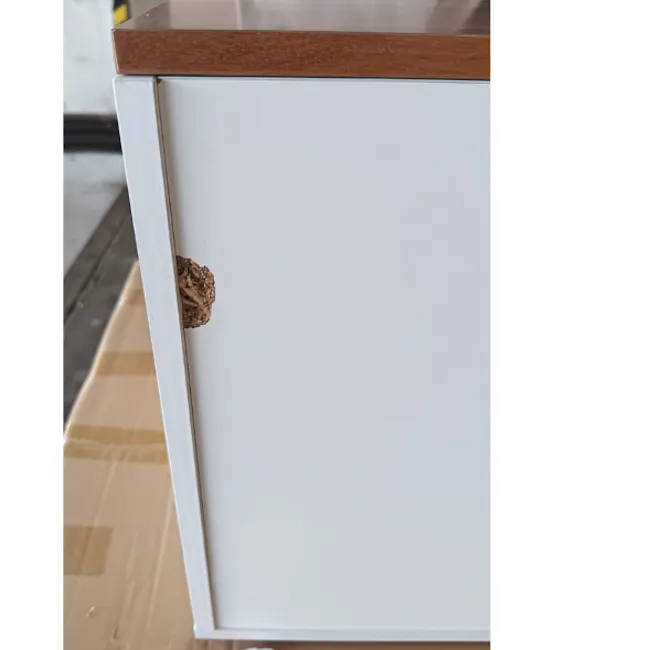(As-is) Benno Modular Storage Bench 1.2m - White Walnut - 4 - 4