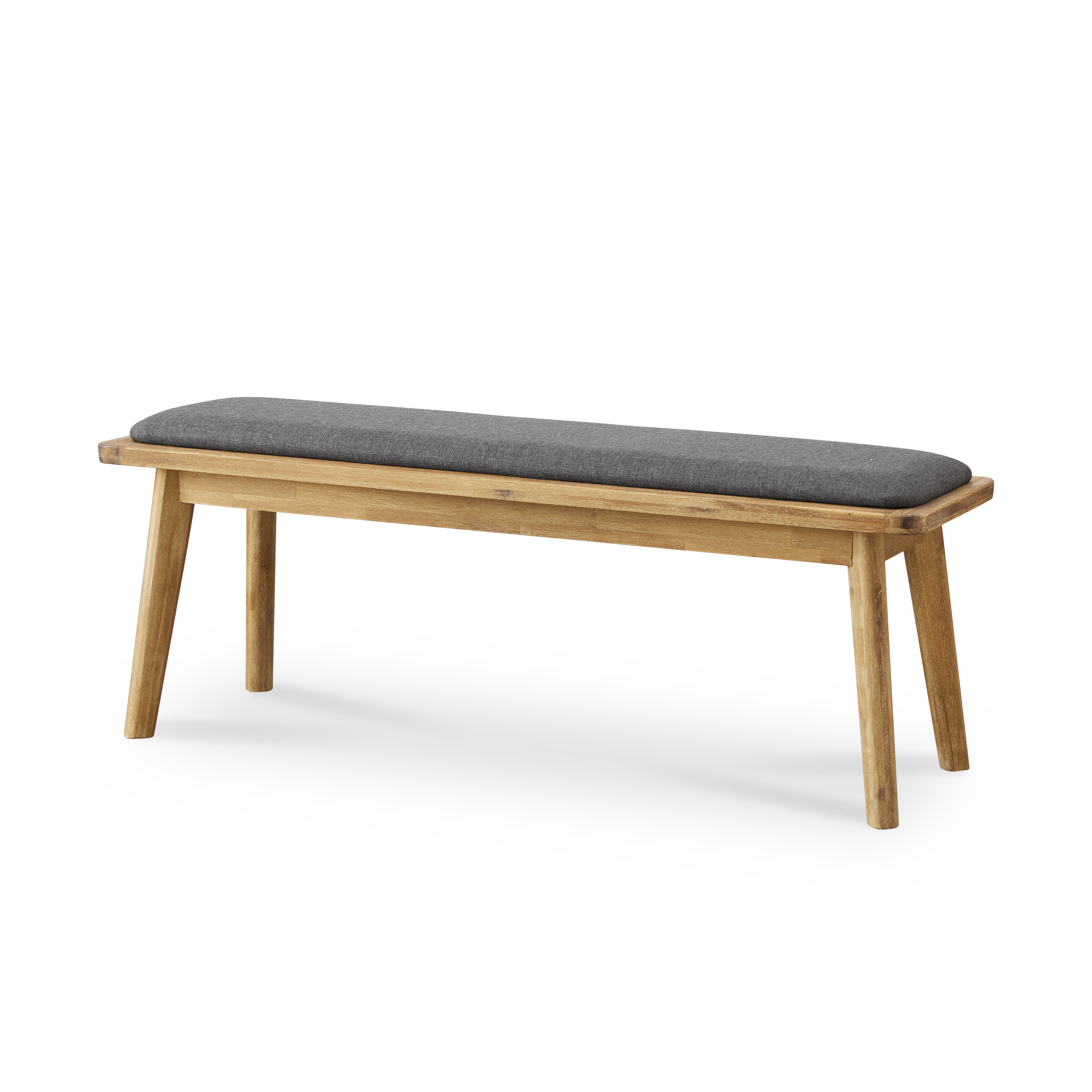 Todd Dining Table 1.6m with Todd Cushioned Bench 1.3m and 2 Todd Dining
