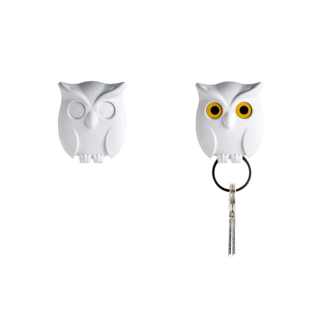 Night Owl Key Holder - White - 2