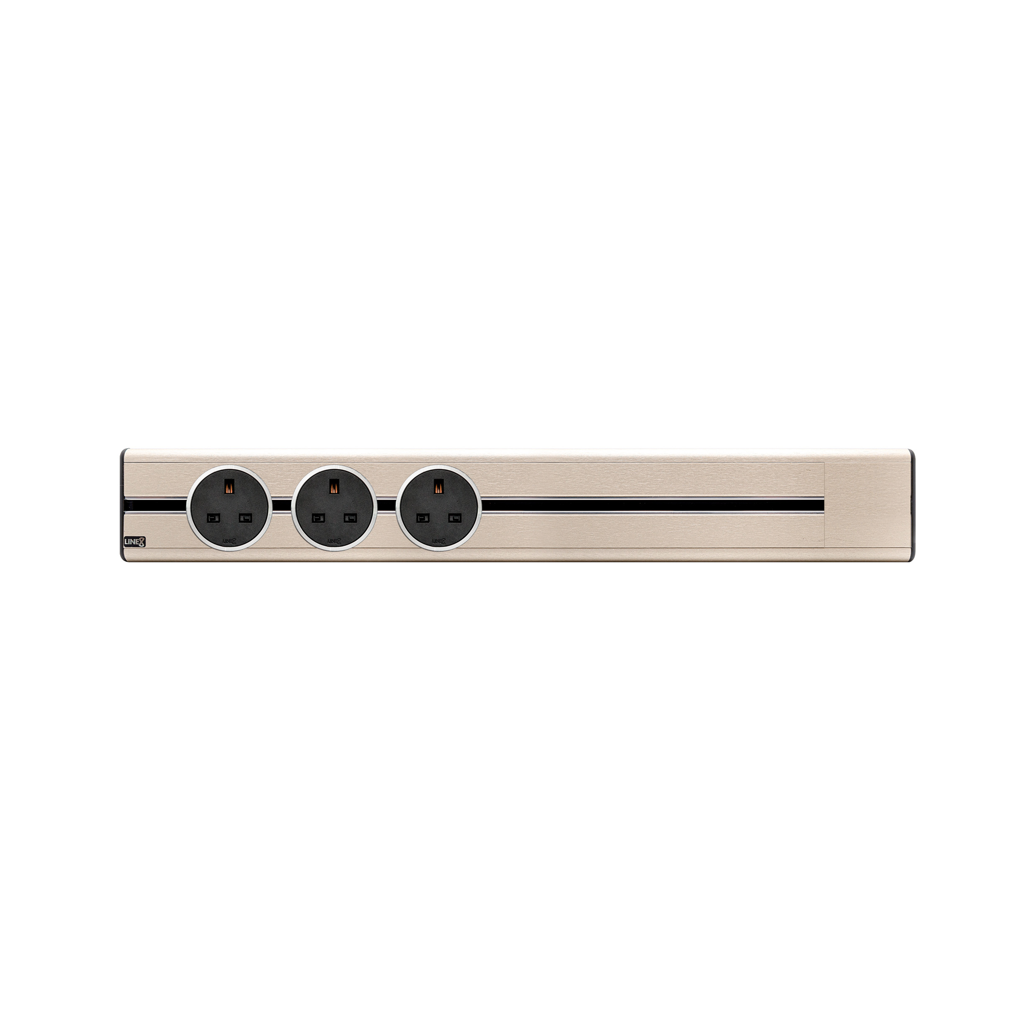 Line8 Power Track 600mm + 3 Adaptors Bundle - Champagne Gold