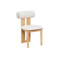 Radley Dining Chair - Oak, Ivory (Faux Leather)