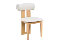 Radley Dining Chair - Oak, Ivory (Faux Leather)