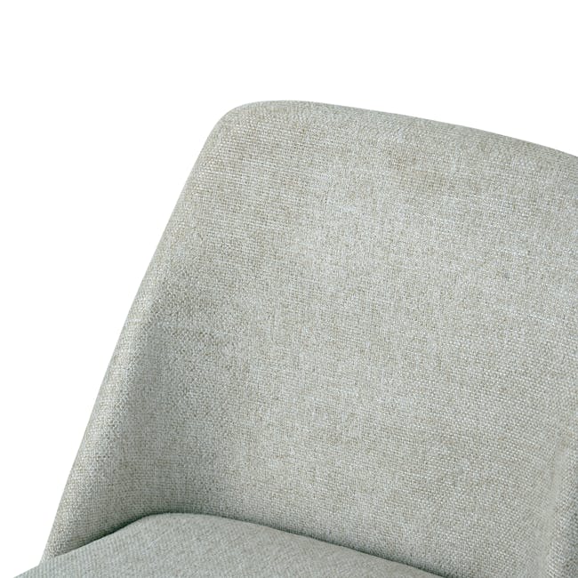 Miranda Chair - Natural, Aqua Green - 5 - Burlap fabric texture, woven pattern, coarse weave, natural fibers, beige color