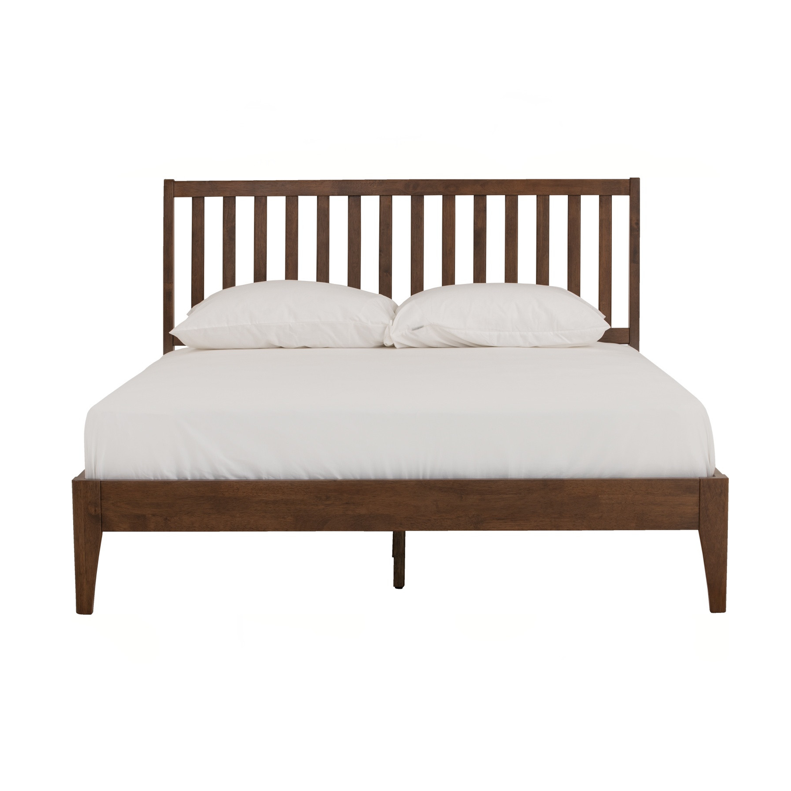 Cleveland Wooden Queen Bed - Walnut