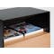 Elliot King Bed in Midnight with 2 Lewis Bedside Tables in Black, Oak - 20