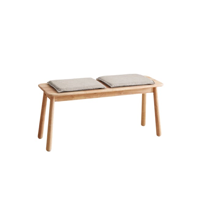 Bylia Cushioned Bench 1m - Beige - 6