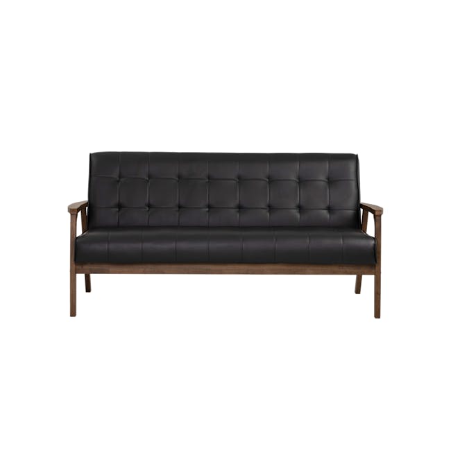 (As-is) Tucson 3 Seater Sofa - Cocoa, Espresso (Faux Leather) - 10 - 0